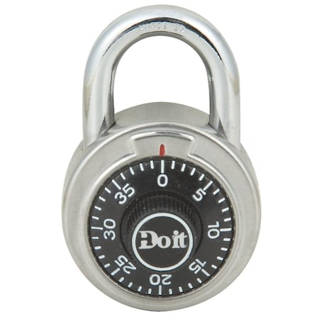 All-Source 2 In. Stainless Steel Black Combination Lock Padlock 1850DDIB